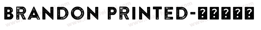 Brandon Printed字体转换